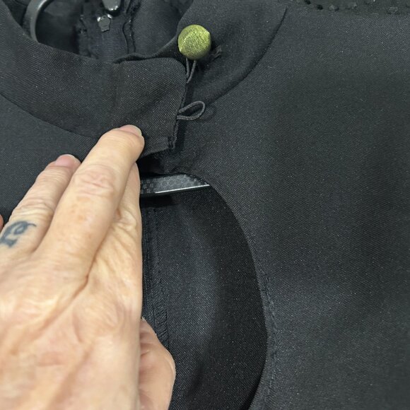 Goth Steampunk Halloween Costume Black Raven Dance Dress Cosplay Women - Picture 5 of 9